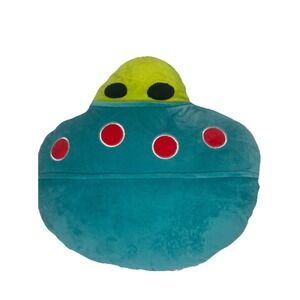 UFO Alien SOFT Pillow 2024 Halloween Plush‎ 3D Flying Saucer Target Bullseye NEW